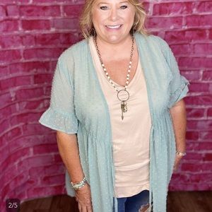 NWT Babydoll Swiss dot Kimono